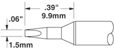 Solder Tip, Smart Heat PowerTips, STTC-138Metcal  